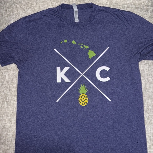 Unisex Large Hawaiian Bros X KC Tee Shirt Purple - Picture 3 of 5